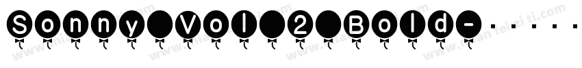Sonny Vol 2 Bold字体转换
